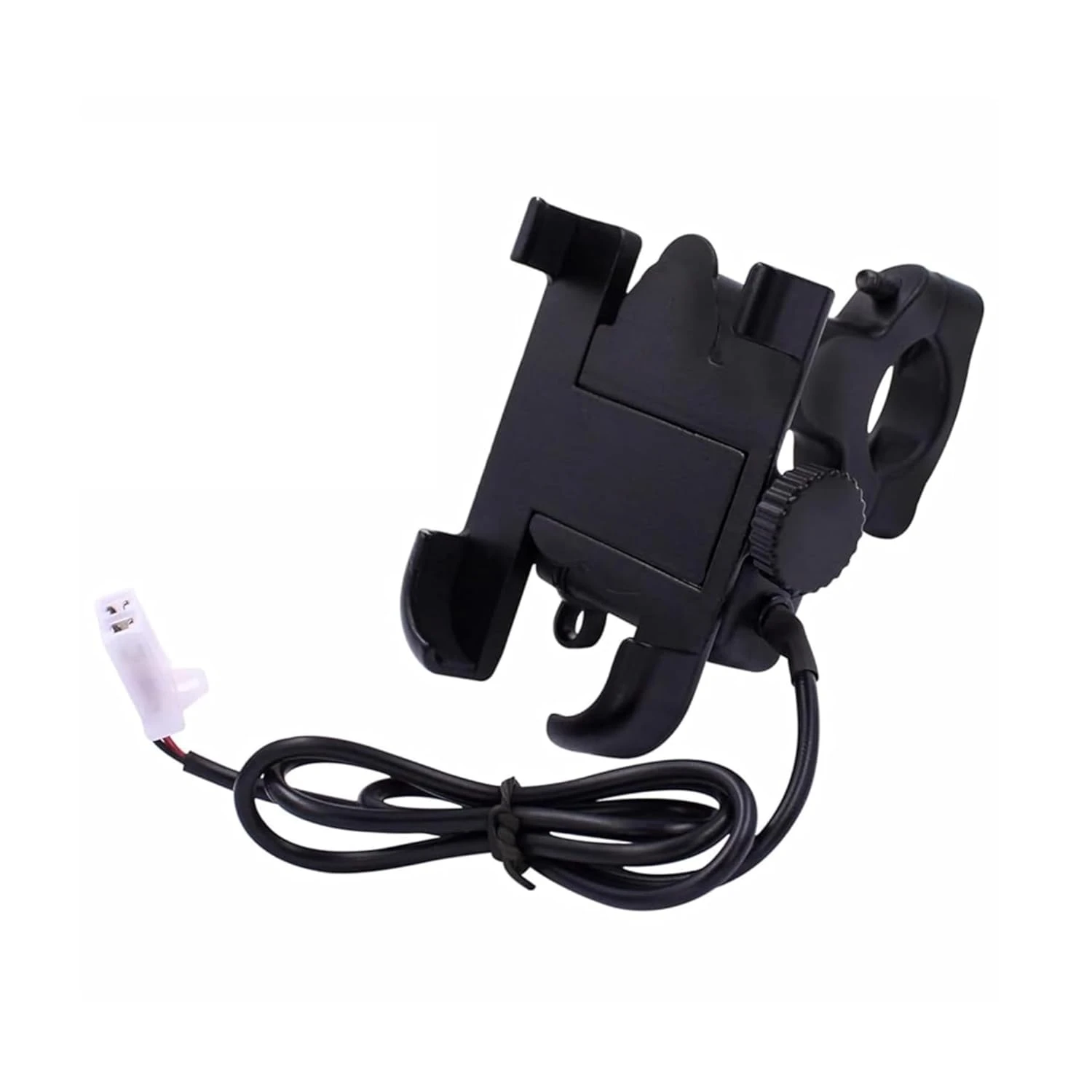 C1 Bike Mobile Holder with USB Charger | 360° Rotation Mount for All Smartphones Bike Mobile Holder  (Black)