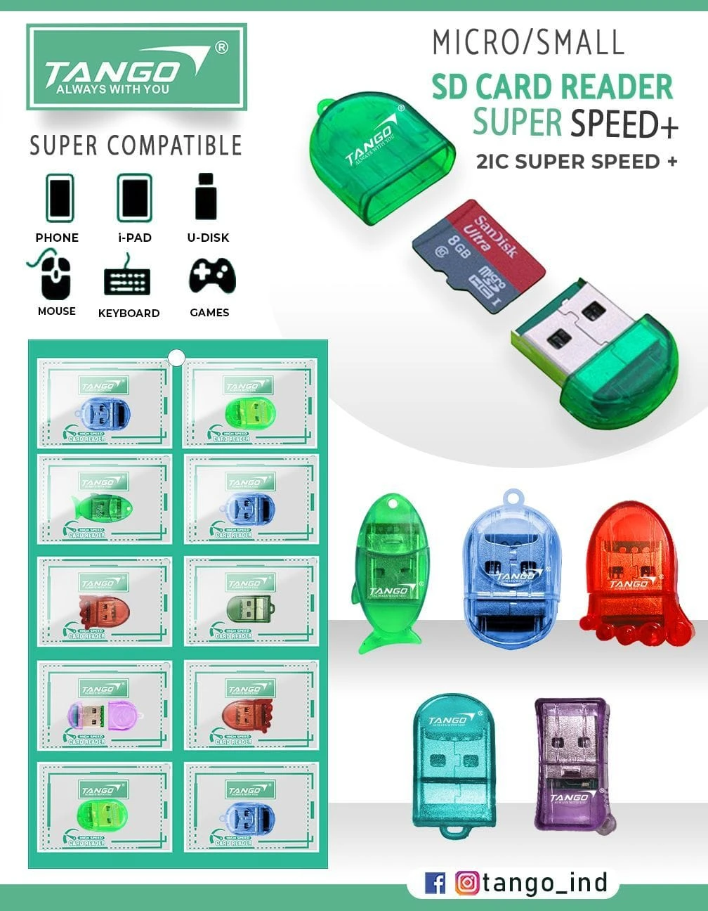 Tango High Speed USB 3.0 Card Reader