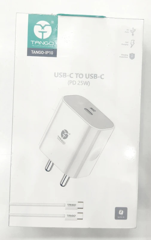Tango PD 25W Charger With C To C Cable (IP10)
