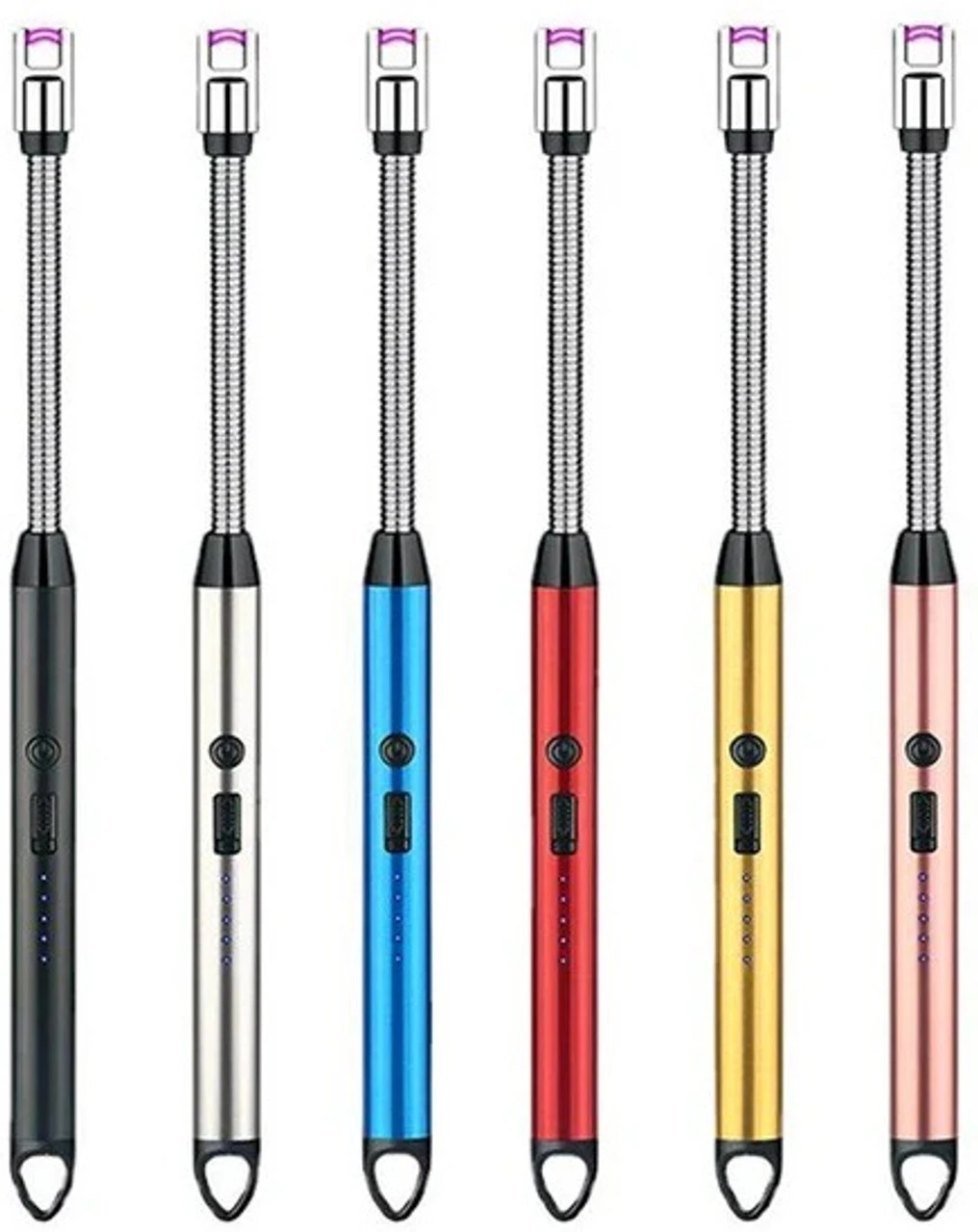 Electric & Chargeable Gas Lighter For Kitchen Steel Electronic Gas Lighter