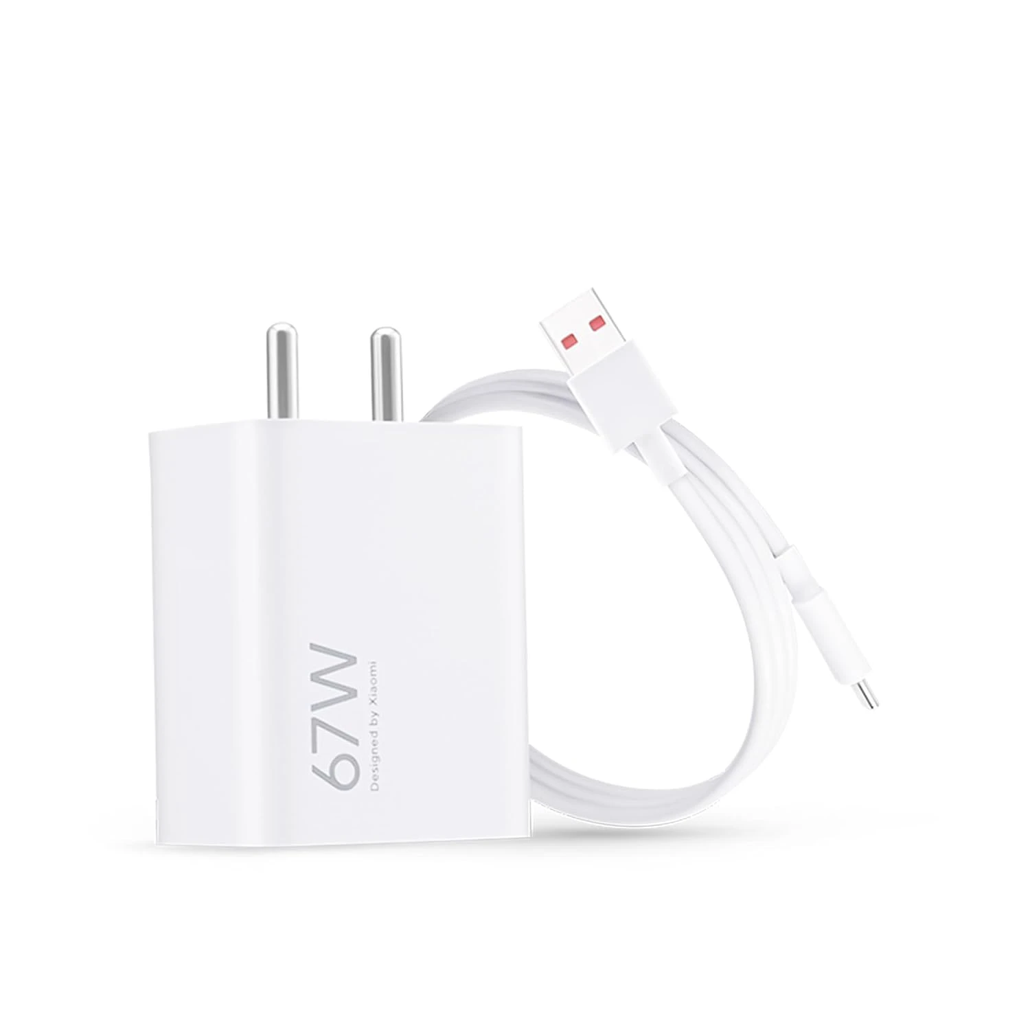 Mi Xiaomi Original 67W Fast Charger Combo/Rapid Charging with Qualcomm Quick Charge 3.0. Includes USB Type-C 6A Fast Charge Cable. Compatable with mobiles