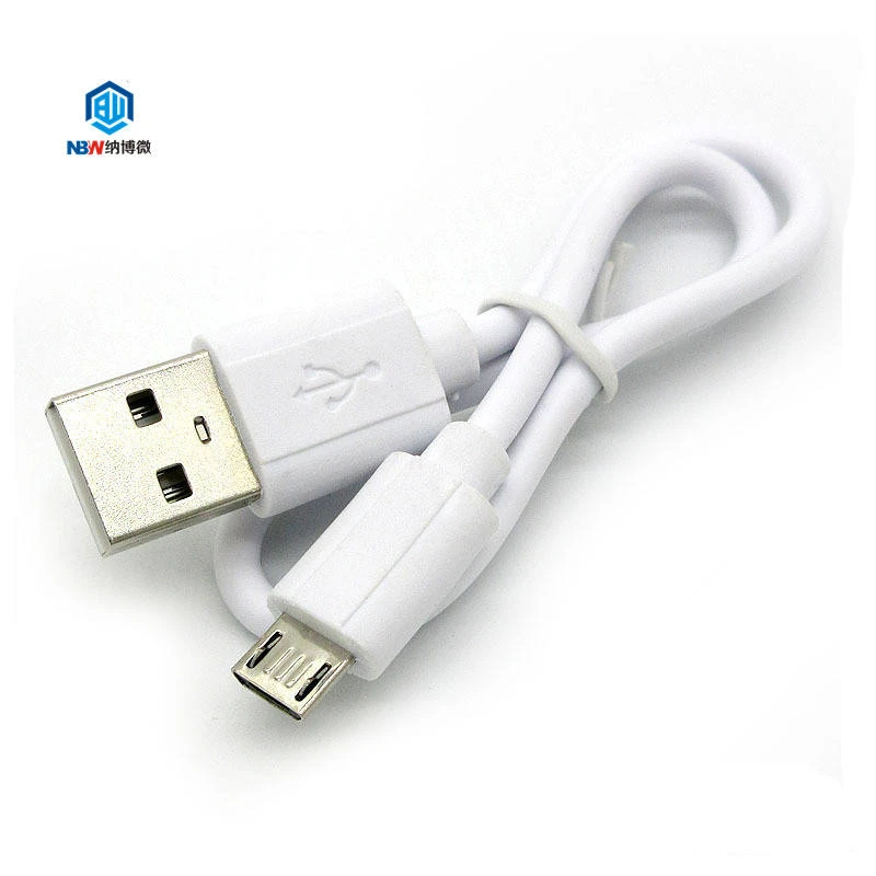 Micro USB Cable 0.15 m Power Bank Short Cable USB to Micro USB  (Compatible with Mobile, Power Bank, Bluetooth Headset, White)