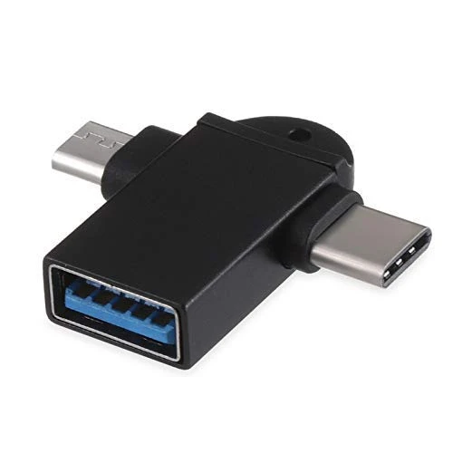 2 in 1 OTG Adapter, OTG Adapter Micro USB Type c, All in 1 Multi OTG Connector for Mobile OTG hub USB 3.0 High Speed Data Transfer Converter for Android