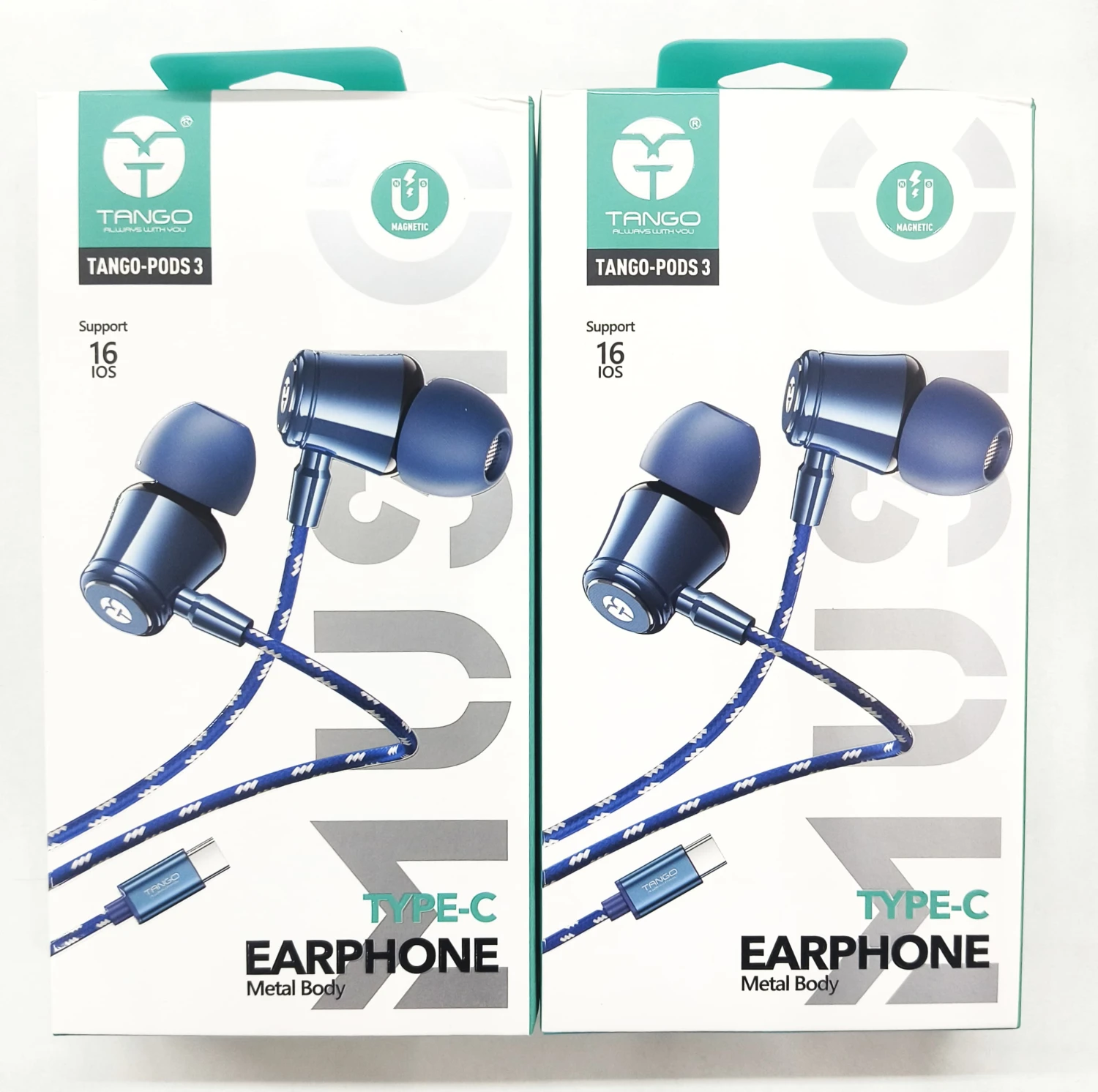 Tango Music Series Metal body Type C Pods 3 Earphone