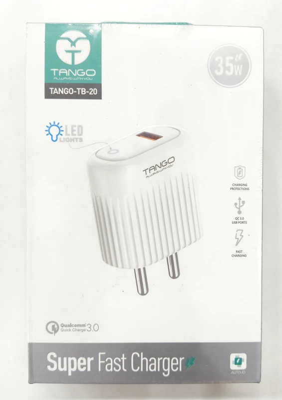 Tango 35W Super Fast Charger With Type C Cable (TB-20)