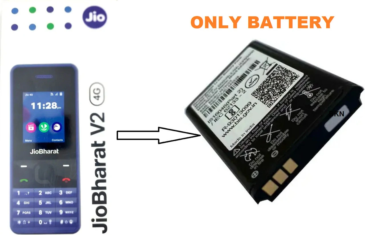 Battery For JIO JIO KEYPAD V2 (4G) MOBILE PHONE 1000 MAH 5C BATTERY