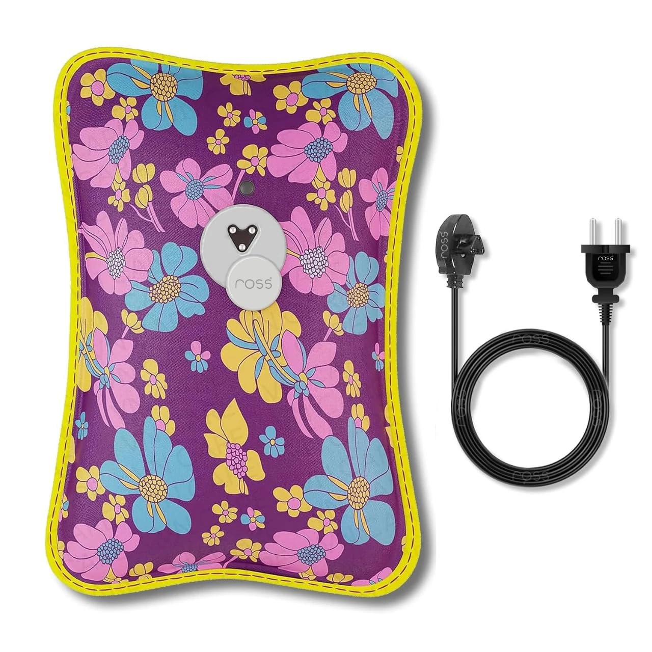 Electric Hot Water Bag for Pain Relief – Soft and Durable Heat Pouch for Cramps, Back Pain, Muscle Aches & Winter Comfort | Easy to Use, Portable & Reusable (Multicolour)