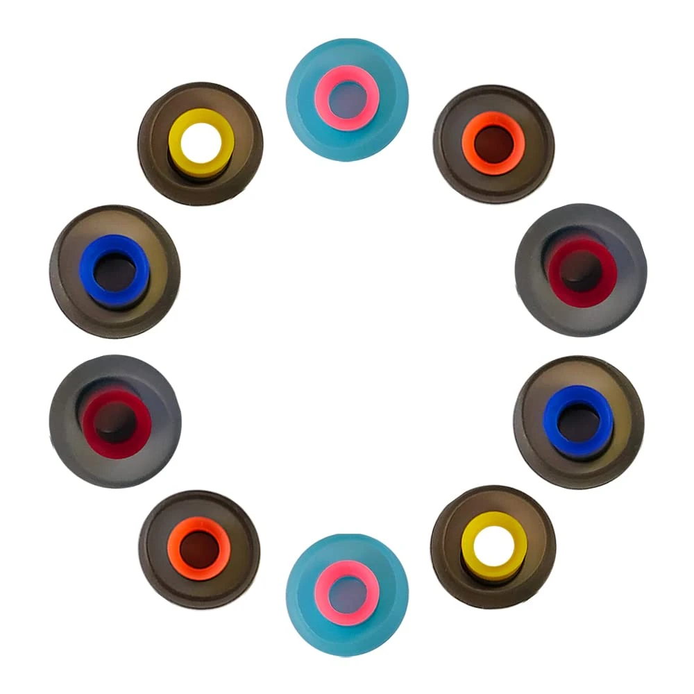 10 Pieces (5 Pairs) Replacement Earbud Ear Tips Earphone [Fit Inner Hole 3.8mm - 4.2mm Headphones], Hybrid Silicone Tips 10 PCS - Medium Size