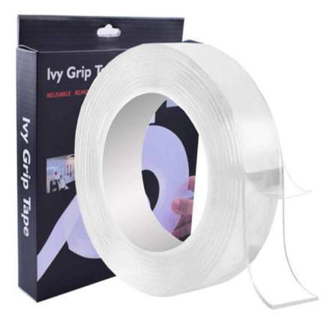 Heavy Duty Double Sided Tape | Strong Adhesive Multipurpose Mounting Tape for Wall, Craft & DIY Cello Tape (Manual)  (Set of 1, Transparent)