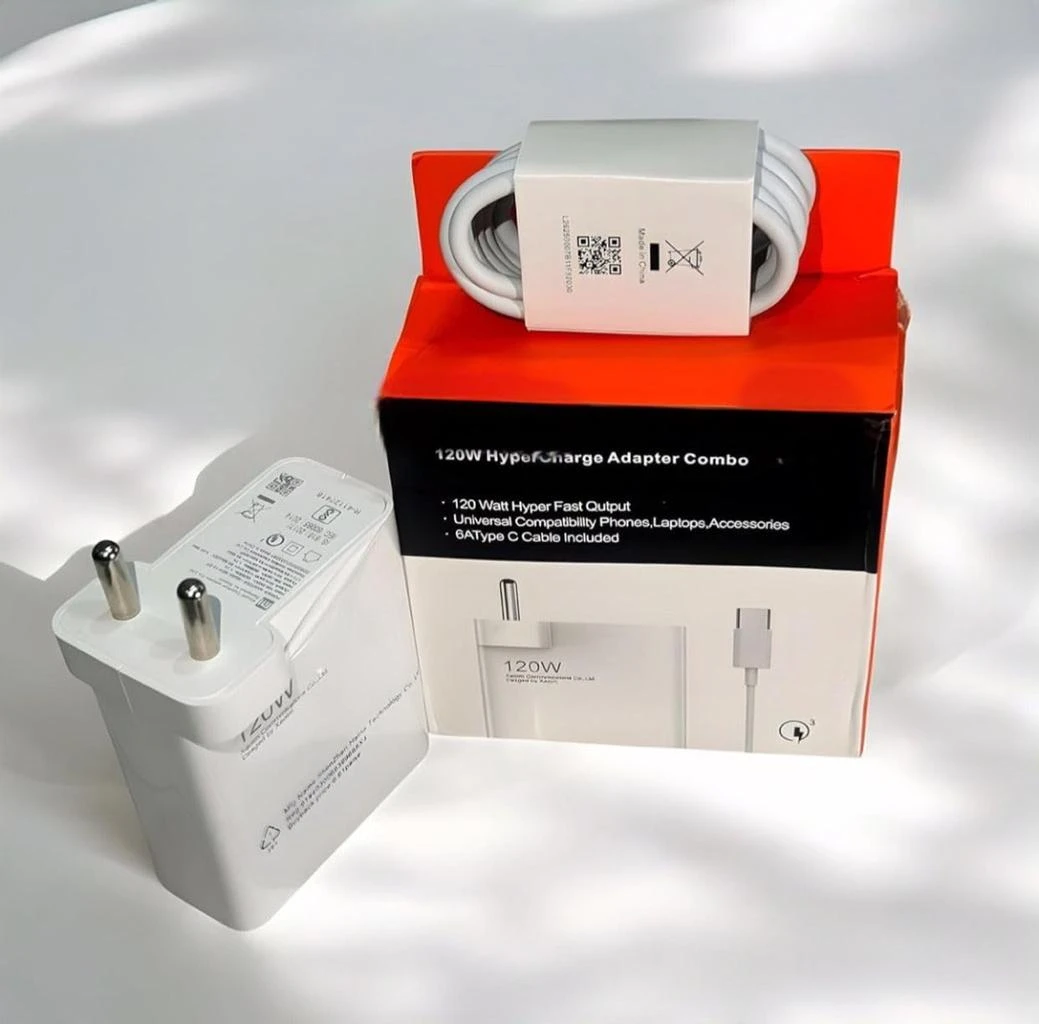 Mi Xiaomi 120W Hyper Charge Adapter with 6A Cable - Fast Charging for Mobile, Laptop & MacBook with 20 Safety certifications | Universal Compatibility | Efficient Power Delivery (White)